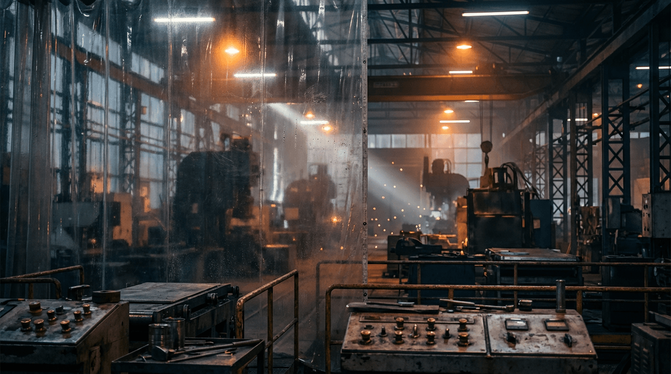 Manufacturing production line during downtime